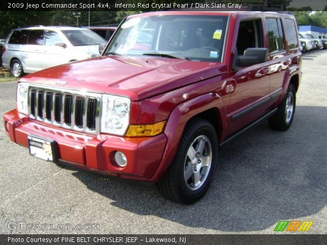 2009 Jeep Commander Sport 4x4 in Inferno Red Crystal Pearl
