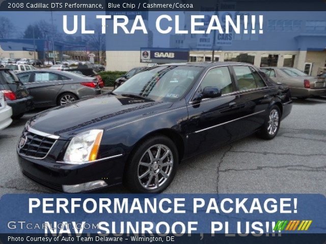 2008 Cadillac DTS Performance in Blue Chip