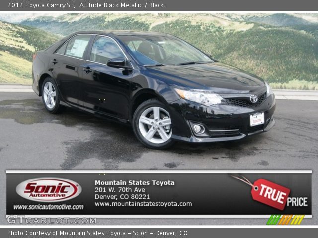 2012 Toyota Camry SE in Attitude Black Metallic