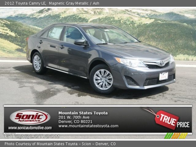 2012 Toyota Camry LE in Magnetic Gray Metallic
