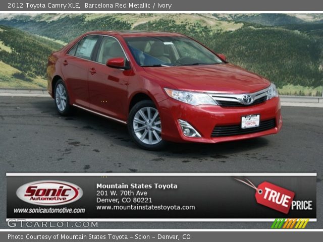 2012 Toyota Camry XLE in Barcelona Red Metallic