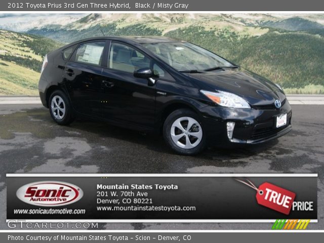 2012 Toyota Prius 3rd Gen Three Hybrid in Black