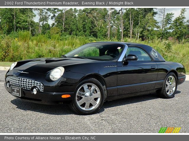 2002 Ford Thunderbird Premium Roadster in Evening Black