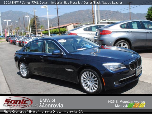 2009 BMW 7 Series 750Li Sedan in Imperial Blue Metallic