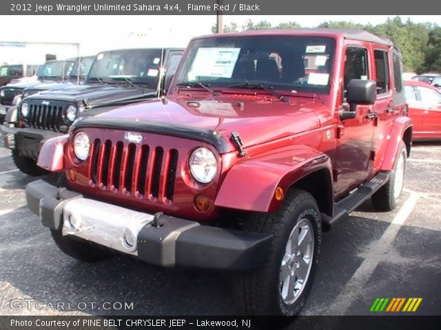 2012 Jeep Wrangler Unlimited Sahara 4x4 in Flame Red