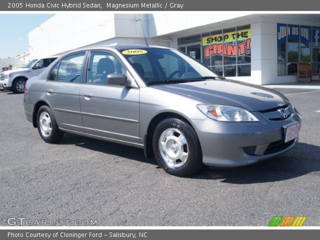 2005 Honda Civic Hybrid Sedan in Magnesium Metallic