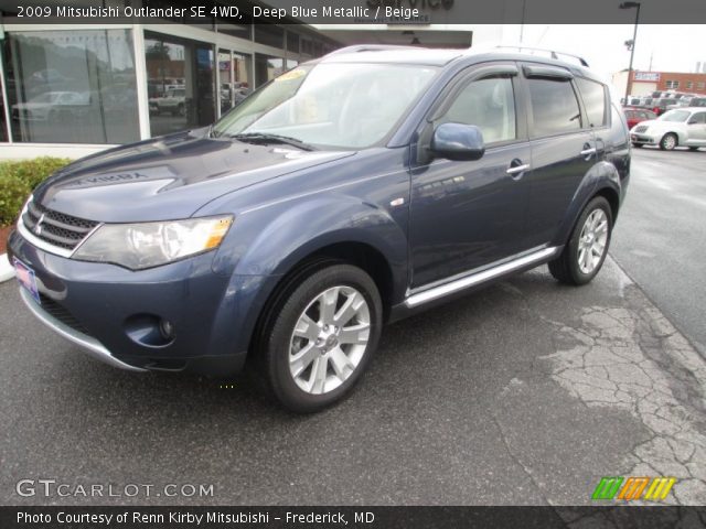 2009 Mitsubishi Outlander SE 4WD in Deep Blue Metallic