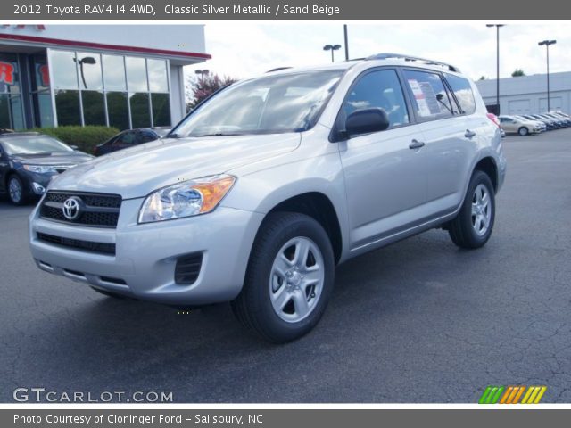 2012 Toyota RAV4 I4 4WD in Classic Silver Metallic