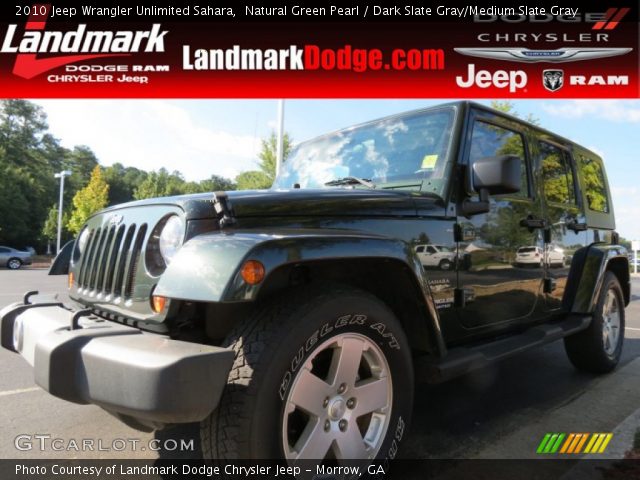 2010 Jeep Wrangler Unlimited Sahara in Natural Green Pearl