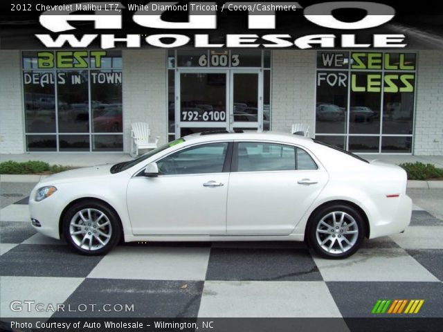 2012 Chevrolet Malibu LTZ in White Diamond Tricoat