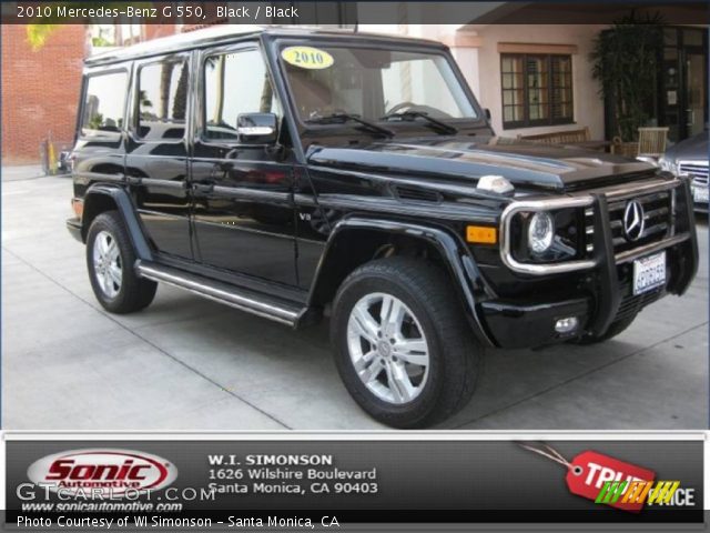 2010 Mercedes-Benz G 550 in Black