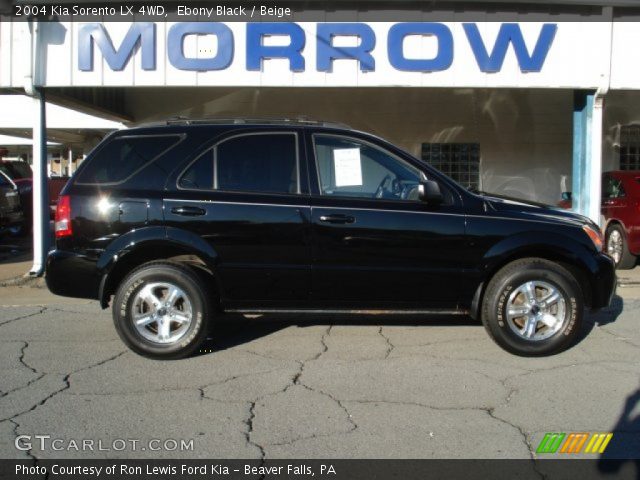 Ebony Black 04 Kia Sorento Lx 4wd Beige Interior Gtcarlot Com Vehicle Archive