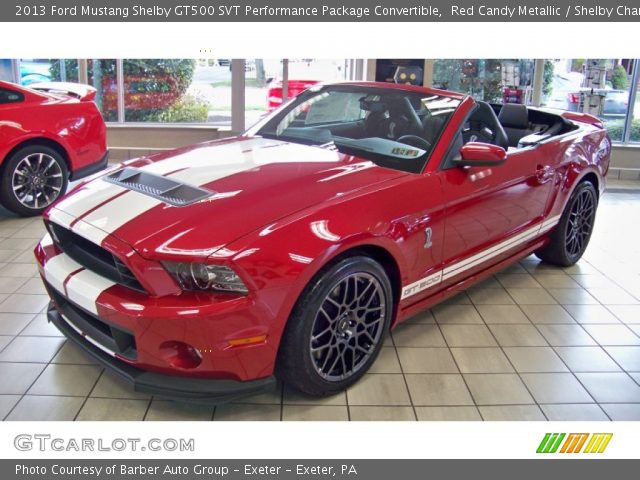 2013 Ford Mustang Shelby GT500 SVT Performance Package Convertible in Red Candy Metallic