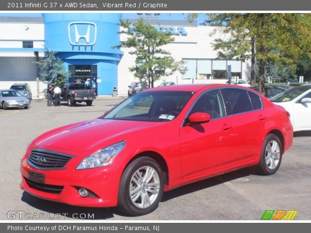 2011 Infiniti G 37 x AWD Sedan in Vibrant Red