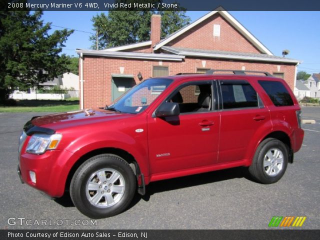 2008 Mercury Mariner V6 4WD in Vivid Red Metallic