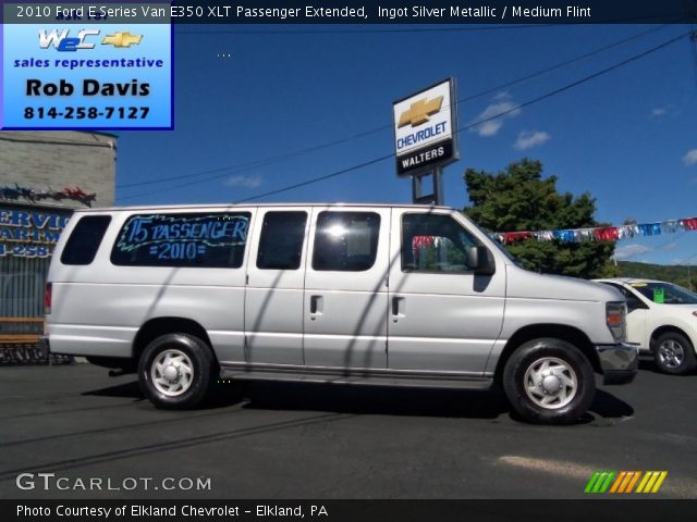2010 Ford E Series Van E350 XLT Passenger Extended in Ingot Silver Metallic