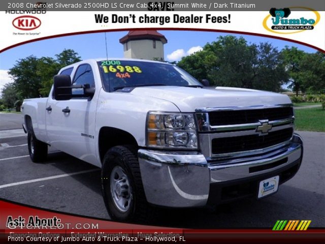 2008 Chevrolet Silverado 2500HD LS Crew Cab 4x4 in Summit White
