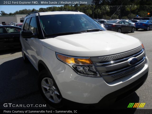 2012 Ford Explorer FWD in White Suede