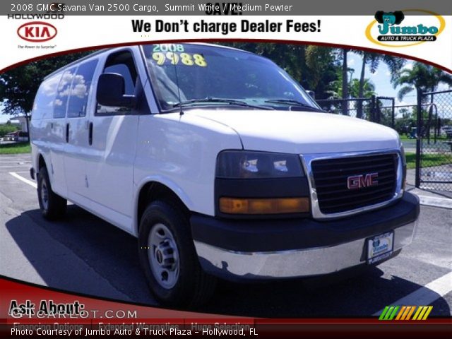 2008 GMC Savana Van 2500 Cargo in Summit White