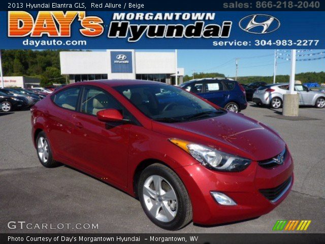 2013 Hyundai Elantra GLS in Red Allure