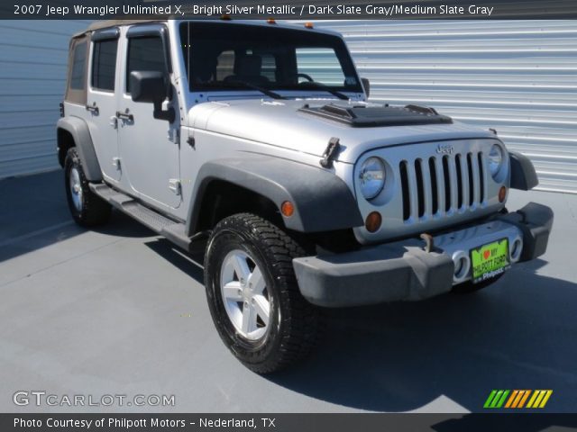 2007 Jeep Wrangler Unlimited X in Bright Silver Metallic