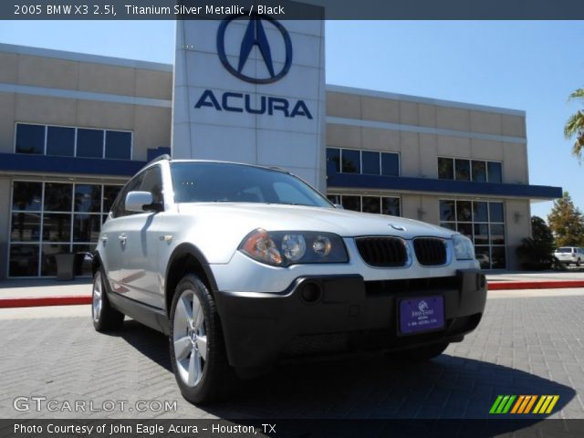 2005 BMW X3 2.5i in Titanium Silver Metallic