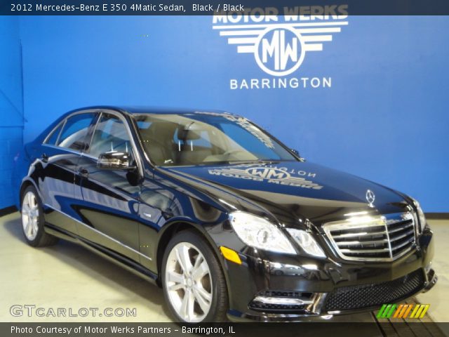 2012 Mercedes-Benz E 350 4Matic Sedan in Black