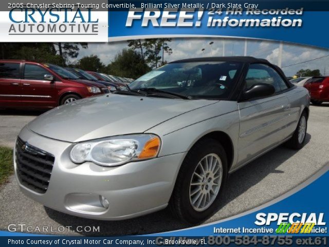 2005 Chrysler Sebring Touring Convertible in Brilliant Silver Metallic