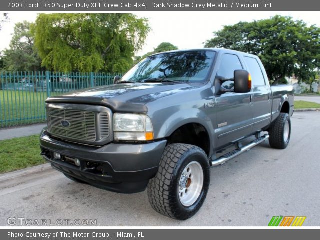 2003 Ford F350 Super Duty XLT Crew Cab 4x4 in Dark Shadow Grey Metallic