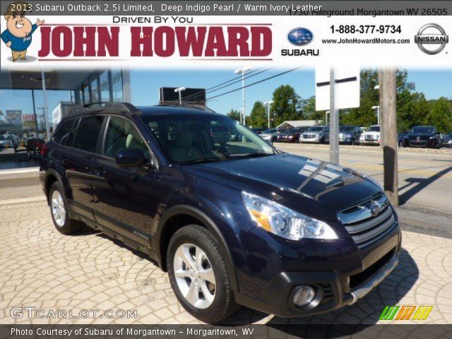 2013 Subaru Outback 2.5i Limited in Deep Indigo Pearl