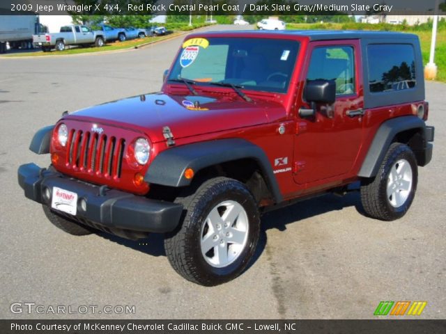 2009 Jeep Wrangler X 4x4 in Red Rock Crystal Pearl Coat