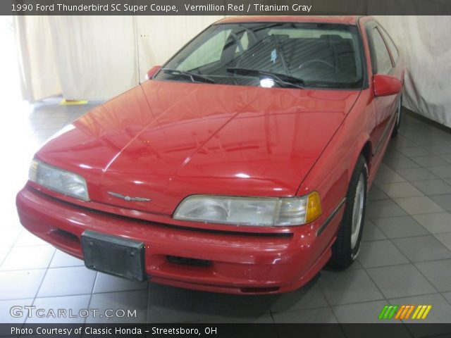 1990 Ford Thunderbird SC Super Coupe in Vermillion Red