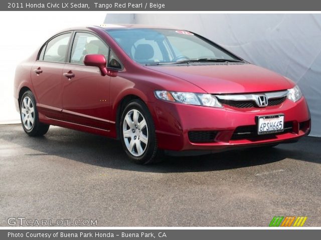 2011 Honda Civic LX Sedan in Tango Red Pearl