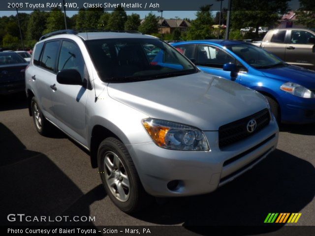 2008 Toyota RAV4 4WD in Classic Silver Metallic