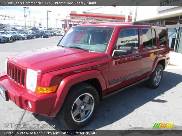 2006 Jeep Commander 4x4 in Inferno Red Pearl