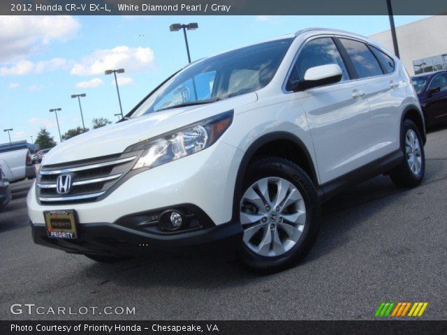 2012 Honda CR-V EX-L in White Diamond Pearl