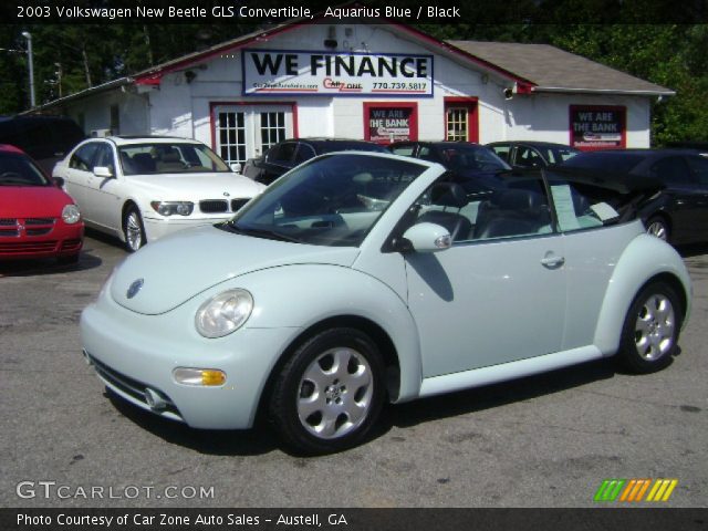 2003 Volkswagen New Beetle GLS Convertible in Aquarius Blue