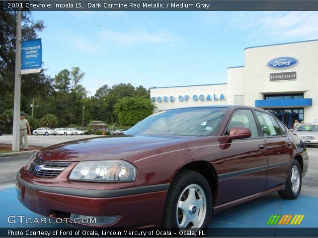 2001 Chevrolet Impala LS in Dark Carmine Red Metallic
