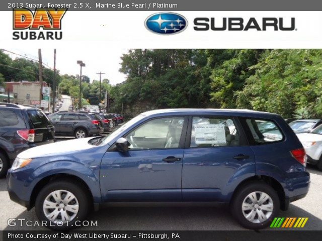 2013 Subaru Forester 2.5 X in Marine Blue Pearl