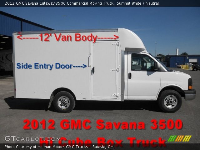 2012 GMC Savana Cutaway 3500 Commercial Moving Truck in Summit White