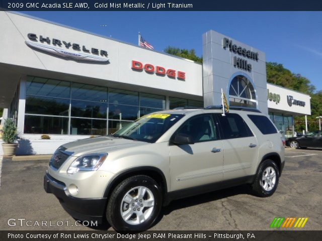 2009 GMC Acadia SLE AWD in Gold Mist Metallic