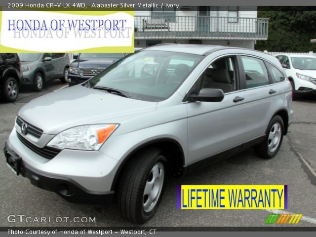 2009 Honda CR-V LX 4WD in Alabaster Silver Metallic