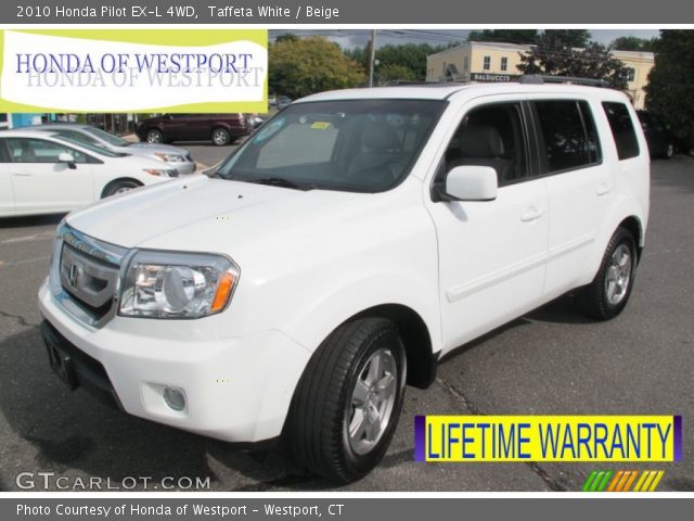 2010 Honda Pilot EX-L 4WD in Taffeta White