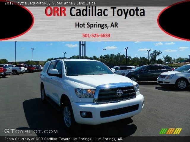 2012 Toyota Sequoia SR5 in Super White