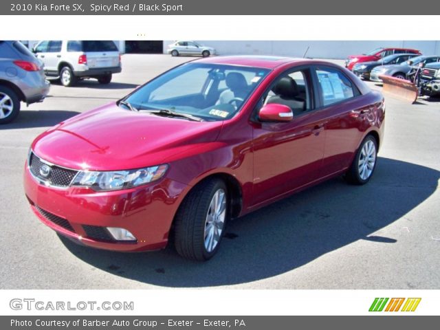 2010 Kia Forte SX in Spicy Red