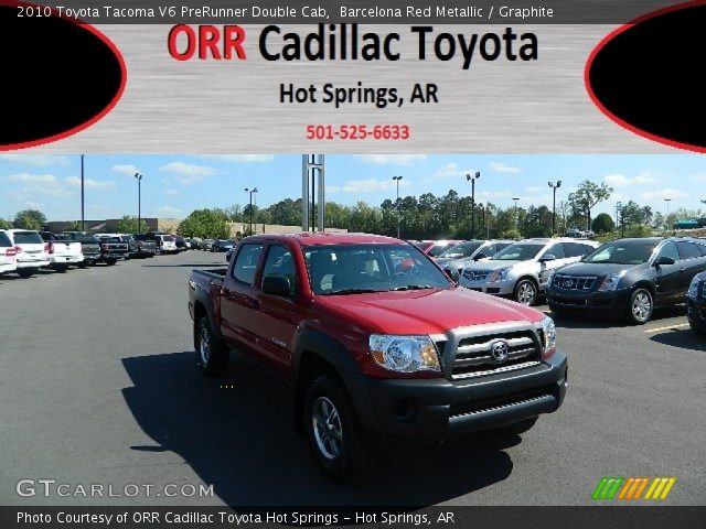 2010 Toyota Tacoma V6 PreRunner Double Cab in Barcelona Red Metallic