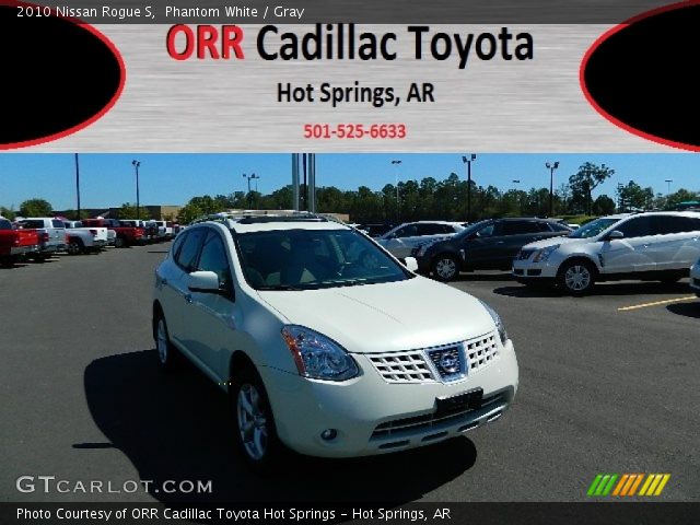 2010 Nissan Rogue S in Phantom White