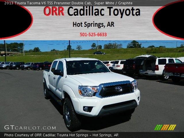 2013 Toyota Tacoma V6 TSS Prerunner Double Cab in Super White