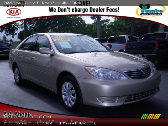 2005 Toyota Camry LE in Desert Sand Mica