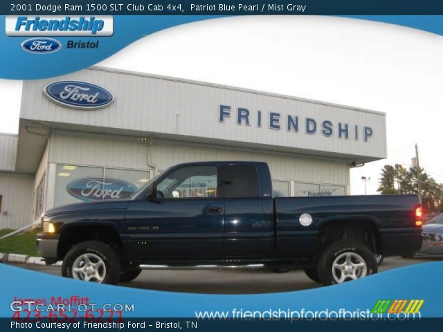 2001 Dodge Ram 1500 SLT Club Cab 4x4 in Patriot Blue Pearl